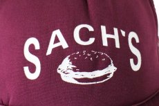 画像5: 90s SACH'S ハンバーガー メッシュキャップ ワインレッド (5)
