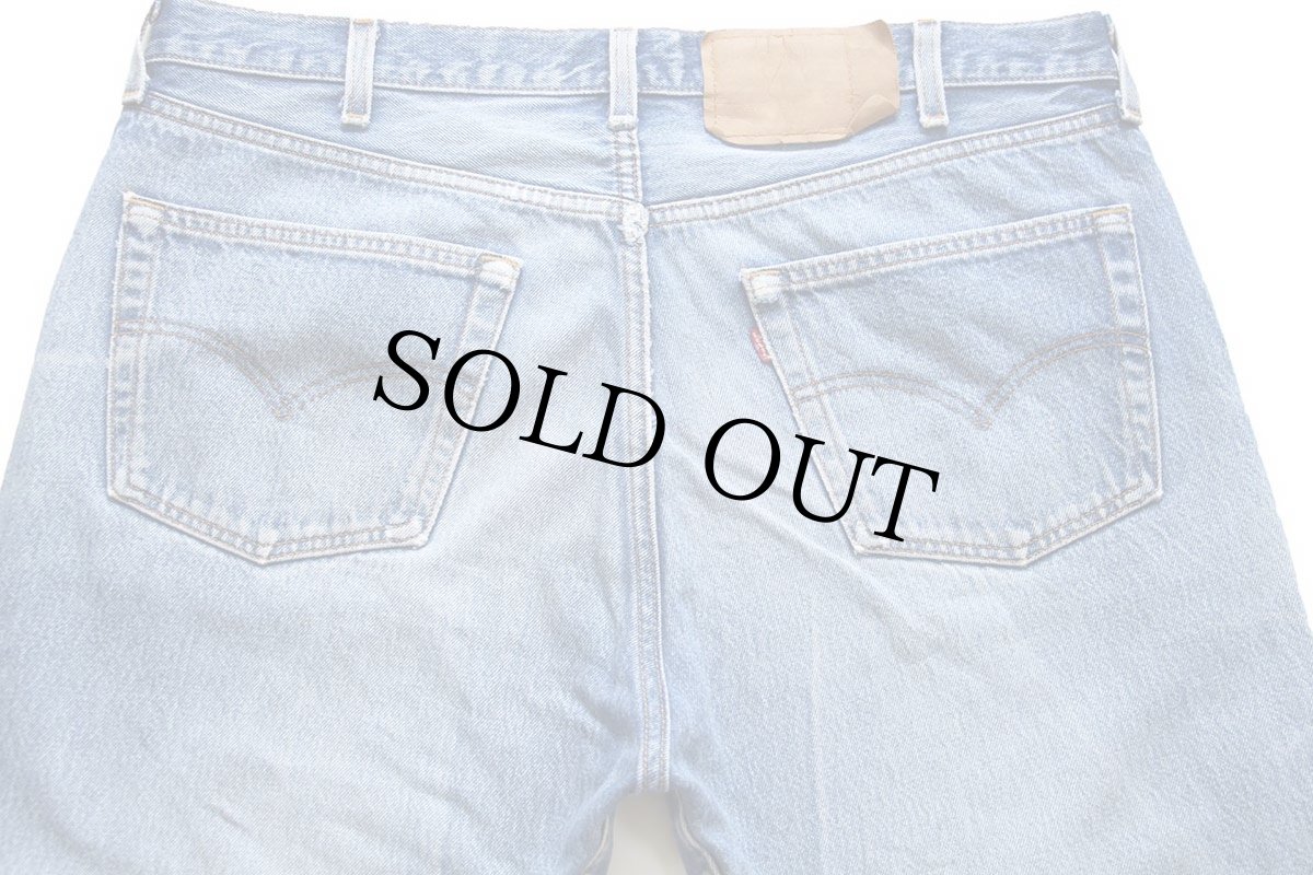 画像5: 90s USA製 Levi'sリーバイス 501 ダメージ デニムパンツ ヒゲ W40 L32★177 (5)