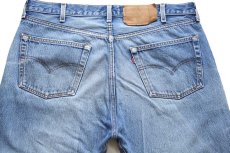 画像5: 90s USA製 Levi'sリーバイス 501 ダメージ デニムパンツ ヒゲ W40 L32★177 (5)