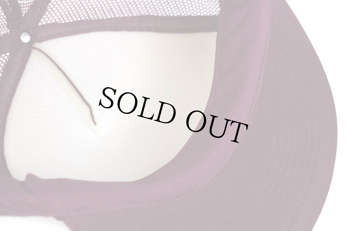 画像8: デッドストック★90s C-A-L STORES メッシュキャップ ワインレッド (8)