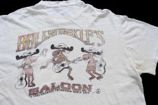 画像4: 80s USA製 BULLWINKLE'S SALOON ムース ギター イラスト ポケットTシャツ ボロ (4)