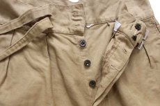 画像4: 80s イタリア軍 ツータック コットンツイル グルカショーツ ショートパンツ カーキ 3★ショーツ ハーフ (4)