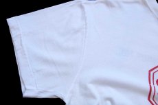 画像7: 80s STOP TRAFFICKING OF PILIPINOS,INC. 両面 染み込みプリント コットンTシャツ 白 (7)