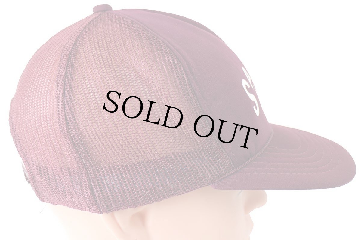 画像3: 90s SACH'S ハンバーガー メッシュキャップ ワインレッド (3)