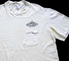 画像1: 80s USA製 BULLWINKLE'S SALOON ムース ギター イラスト ポケットTシャツ ボロ (1)