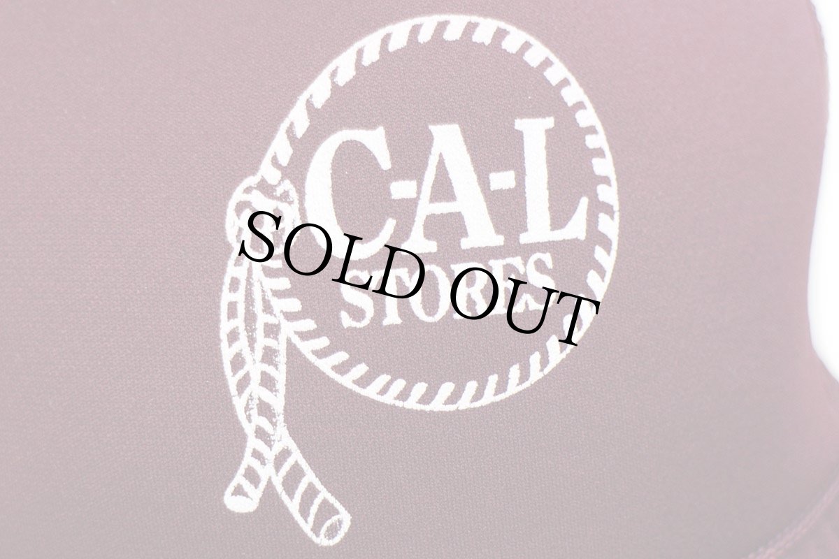 画像5: デッドストック★90s C-A-L STORES メッシュキャップ ワインレッド (5)