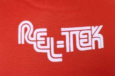 画像5: 90s REL-TEK 発泡プリント メッシュキャップ 赤 (5)
