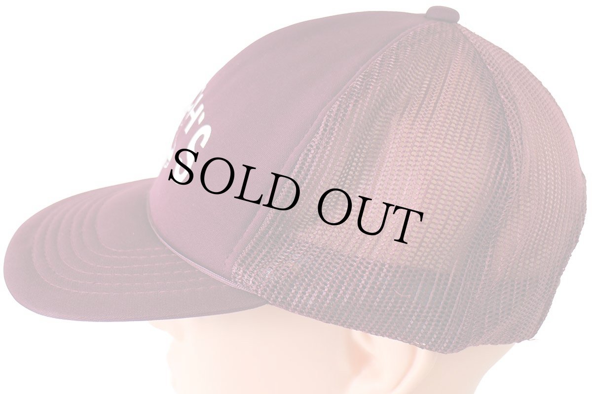 画像2: 90s SACH'S ハンバーガー メッシュキャップ ワインレッド (2)