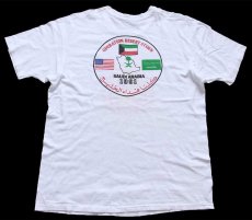 画像3: 90s 46th COMBAT SUPPORT HOSPITAL OPERATION DESERT STORM 両面 染み込みプリント コットンTシャツ 白 (3)