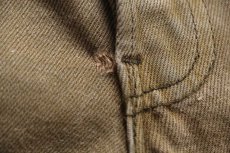 画像9: 00s USA製 Levi'sリーバイス 501 後染め カラーデニムパンツ オリーブ フェード W38 L32★オールド (9)
