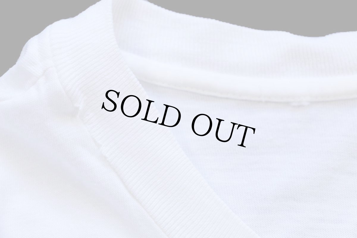 画像5: 80s STOP TRAFFICKING OF PILIPINOS,INC. 両面 染み込みプリント コットンTシャツ 白 (5)