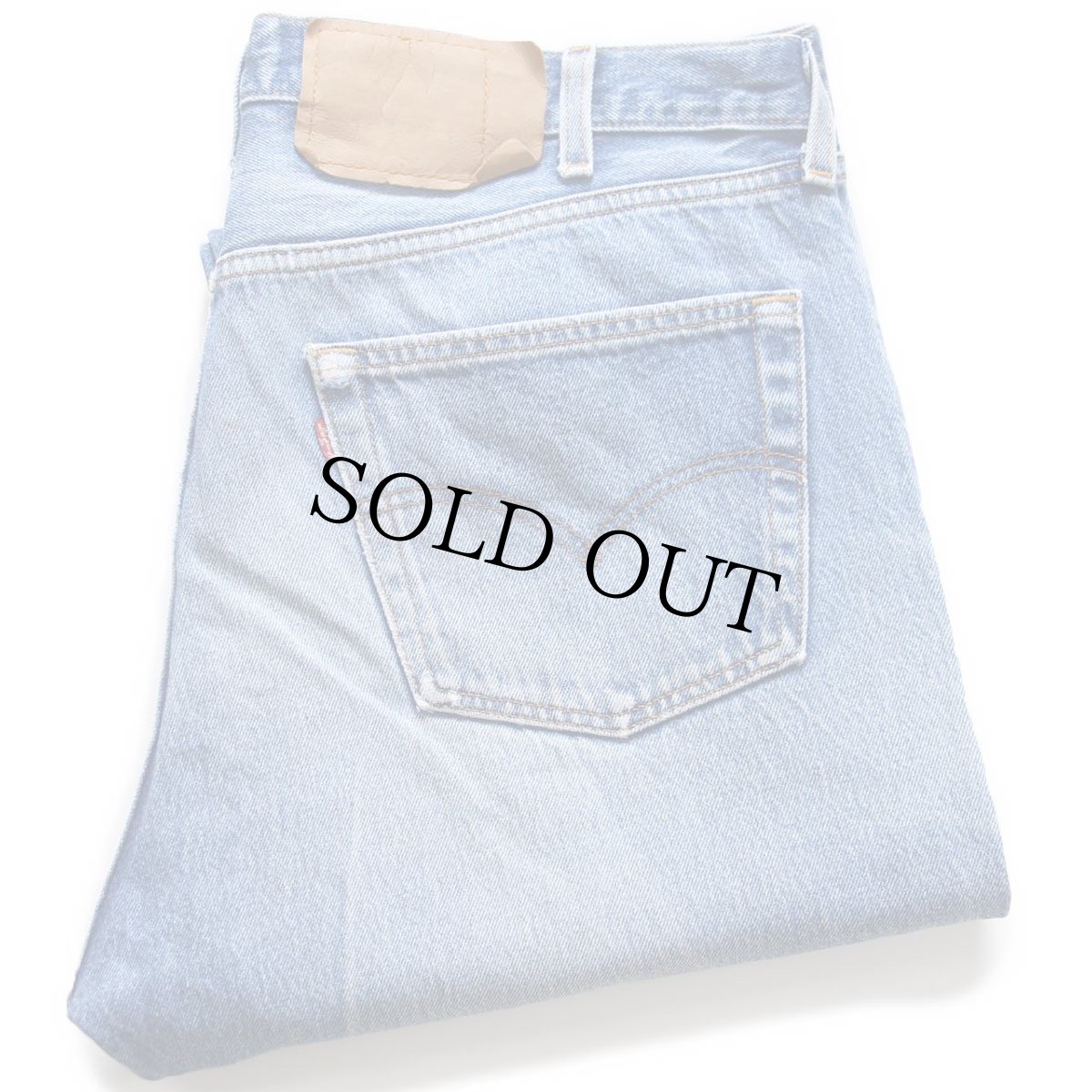 画像1: 90s USA製 Levi'sリーバイス 501 ダメージ デニムパンツ ヒゲ W40 L32★177 (1)