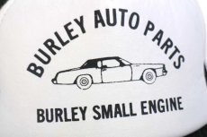 画像5: 80s BURLEY AUTO PARTS BURLEY SMALL ENGINE ツートン 切り替え メッシュキャップ 黒×白 L (5)
