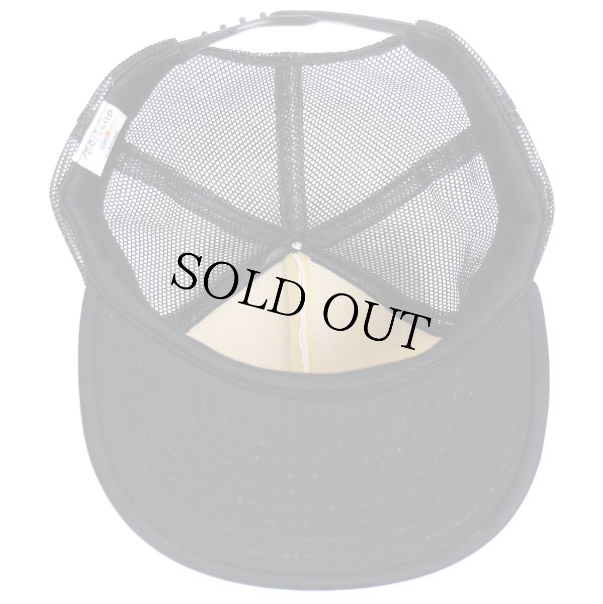 画像8: 80s BURLEY AUTO PARTS BURLEY SMALL ENGINE ツートン 切り替え メッシュキャップ 黒×白 L (8)