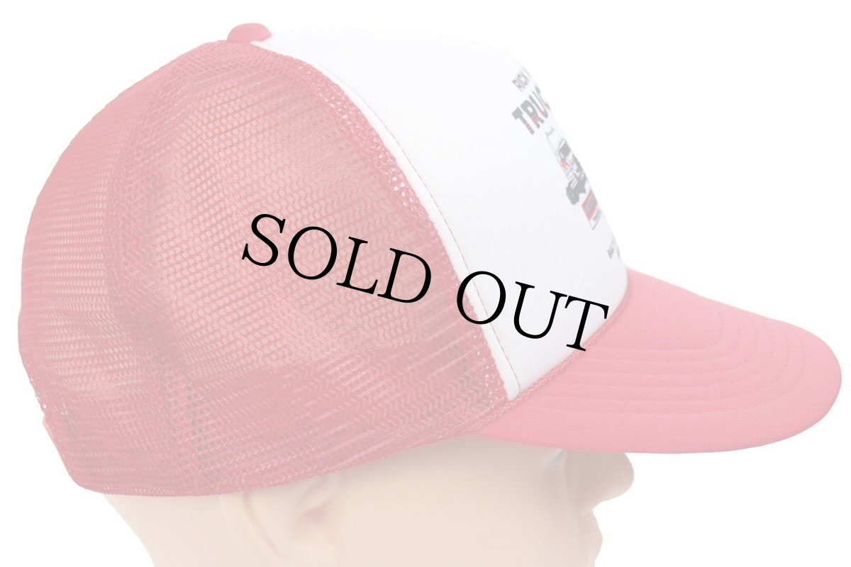 画像4: デッドストック★90s TRUCKLAND FREIGHTLINER Fordフォード コンボイ トラック ツートン 切り替え メッシュキャップ 赤×白 (4)