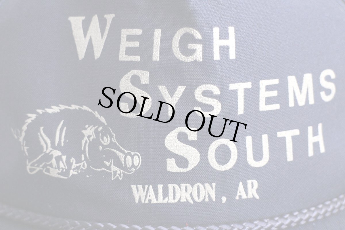画像5: デッドストック★90s WEIGH SYSTEMS SOUTH WALDRON,AR イノシシ キャップ 紺 (5)