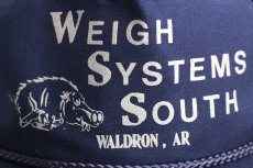 画像5: デッドストック★90s WEIGH SYSTEMS SOUTH WALDRON,AR イノシシ キャップ 紺 (5)