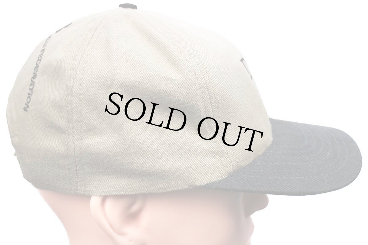 画像3: 90s USA製 Dodgeダッジ AMERICAN FARM BUREAU FEOERATION ロゴ刺繍 ツートン 切り替え コットンキャップ ベージュ×黒 (3)