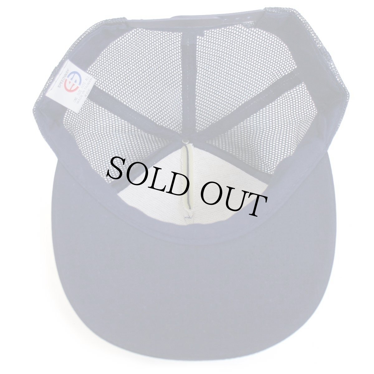 画像7: デッドストック★90s UNITED CO-OP PAUL-RUPERT 発泡プリント メッシュキャップ 紺 (7)