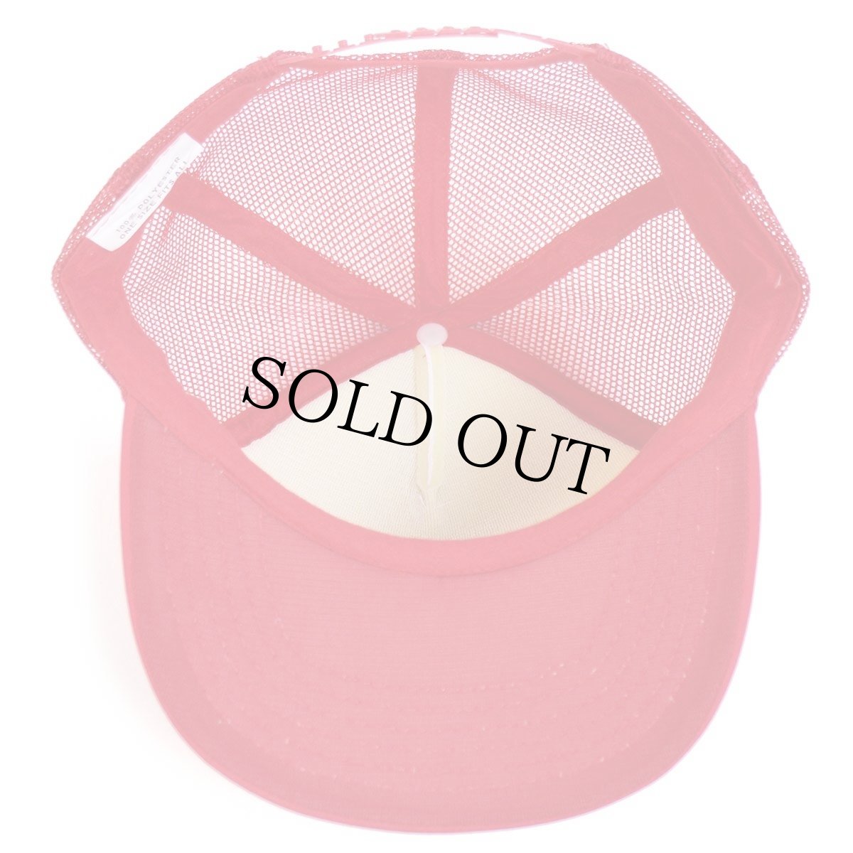 画像7: デッドストック★90s TRUCKLAND FREIGHTLINER Fordフォード コンボイ トラック ツートン 切り替え メッシュキャップ 赤×白 (7)