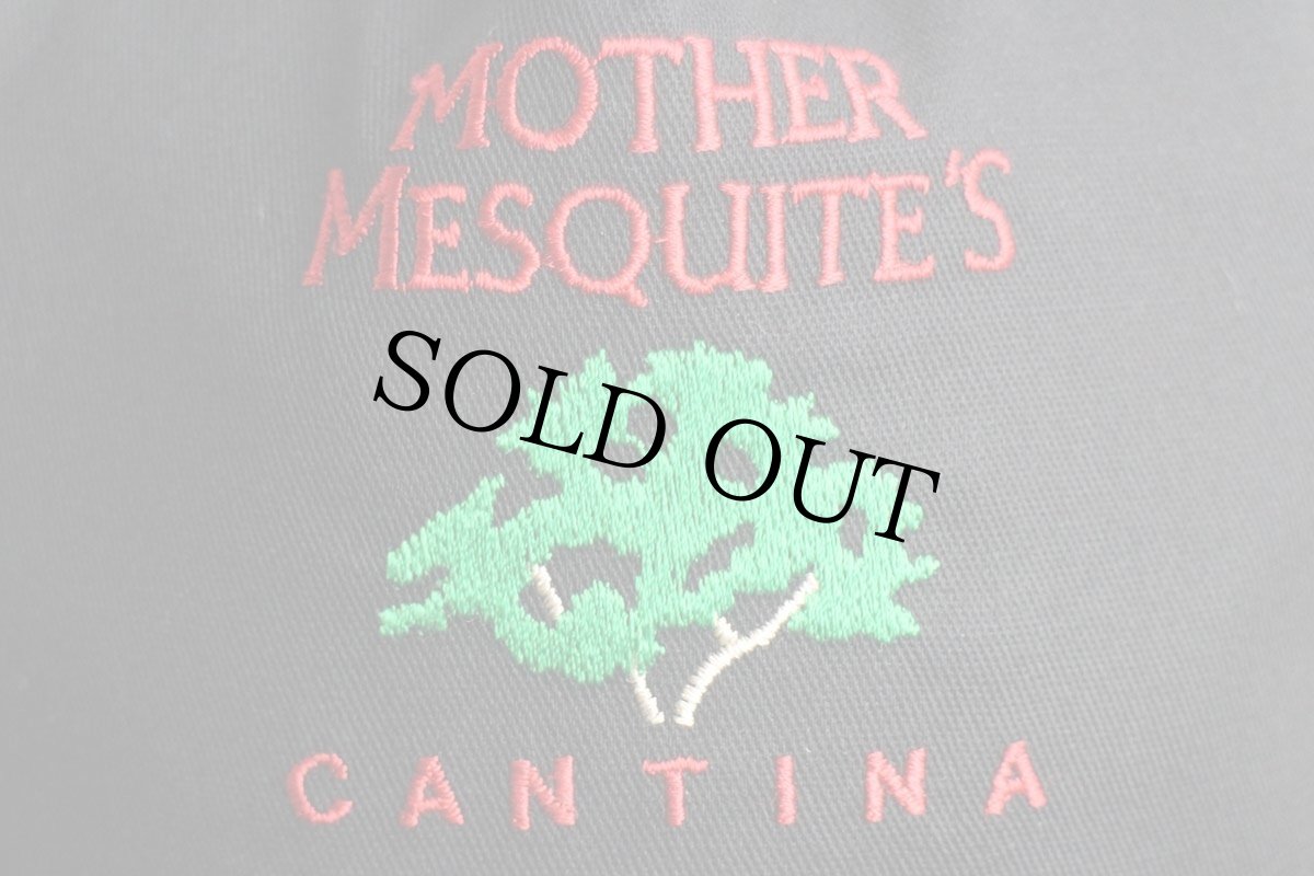 画像5: デッドストック★90s MOTHER MESQUITE'S CANTINA 木 刺繍 キャップ 黒 (5)