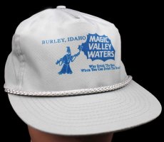 画像1: デッドストック★90s MAGIC VALLEY WATERS BURLEY,IDAHO メッセージ キャップ グレー (1)