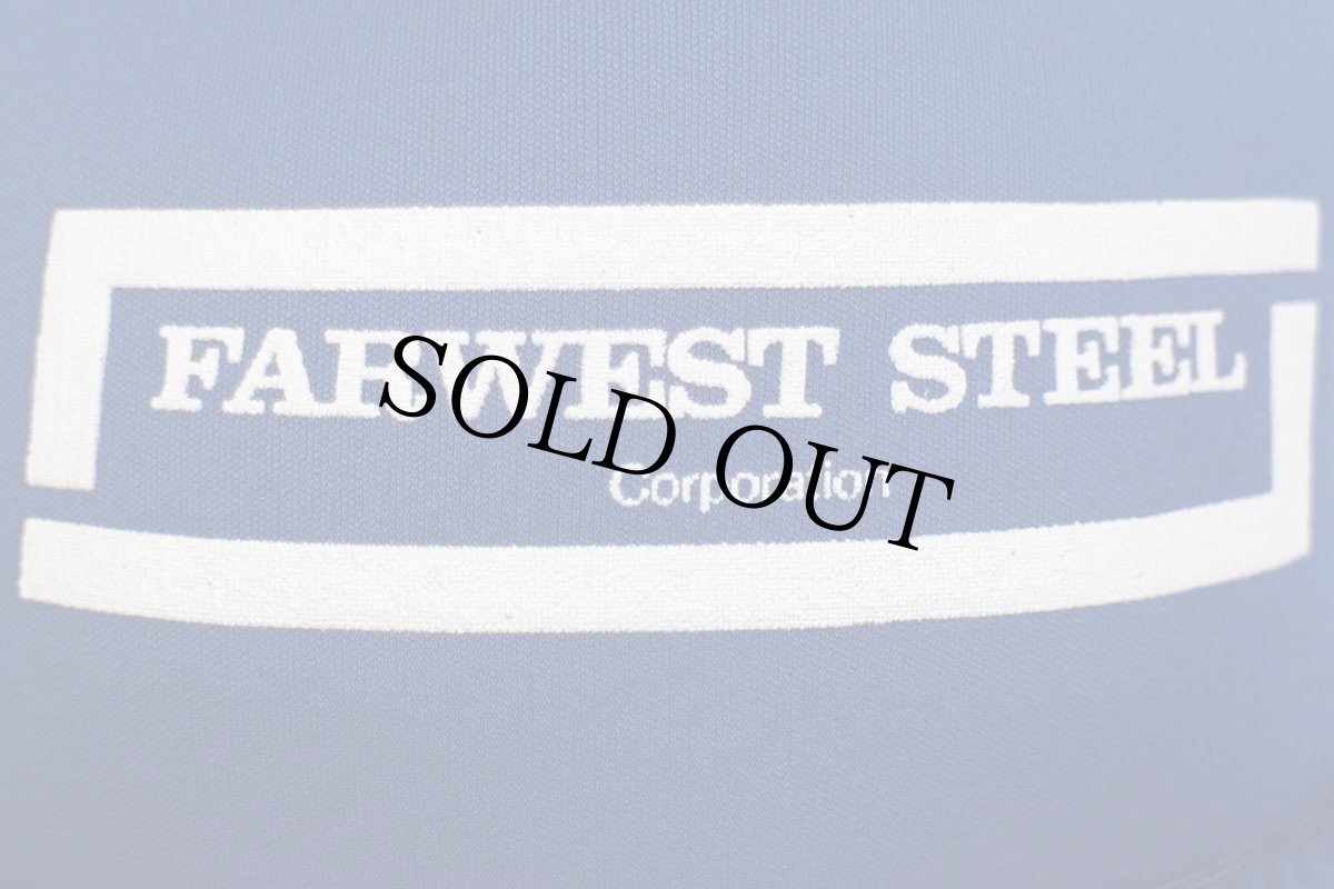 画像5: 90s FARWEST STEEL Corporation メッシュキャップ 青 (5)