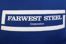 画像5: 90s FARWEST STEEL Corporation メッシュキャップ 青 (5)