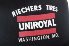 画像5: 00s RIECHERS TIRES UNIROYAL 発泡プリント メッシュキャップ 黒 (5)