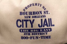画像5: デッドストック★90s NEW ORLEANS CITY JAIL THE BIG EASY ツートン 切り替え キャップ カーキ×黒 (5)