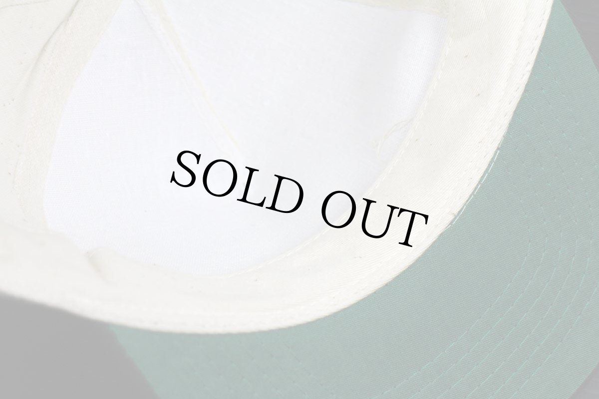 画像8: デッドストック★90s Unity Light & Power Member Owned ツートン 切り替え コットンキャップ 生成り×黒 (8)