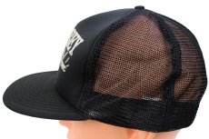 画像3: デッドストック★90s RAMSEY HEATING & ELECTRIC フロッキープリント メッシュキャップ 黒 (3)
