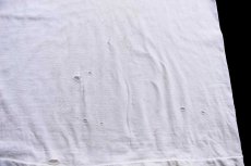 画像7: 80s USA製 Town & Country T&C Surf Designs Hawaii 陰陽 ロゴ 蛍光プリント コットンTシャツ ボロ 白 XL (7)