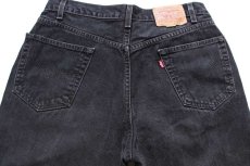 画像5: 00s メキシコ製 Levi'sリーバイス 550 ブラック デニムパンツ W36 L32 (5)