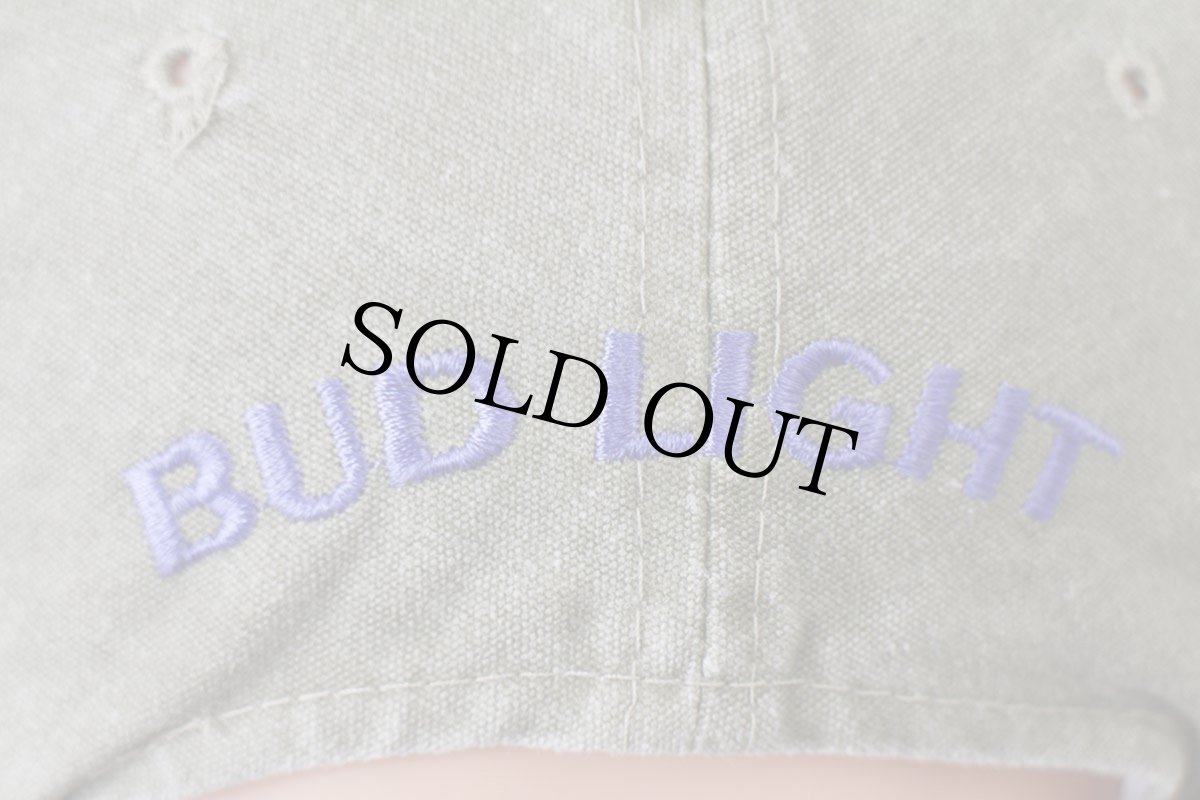 画像6: 90s I LOVE YOU MAN! BUD LIGHTバドライト 刺繍 ツートン 切り替え ウォッシュ加工 コットンキャップ★Budweiserバドワイザー (6)