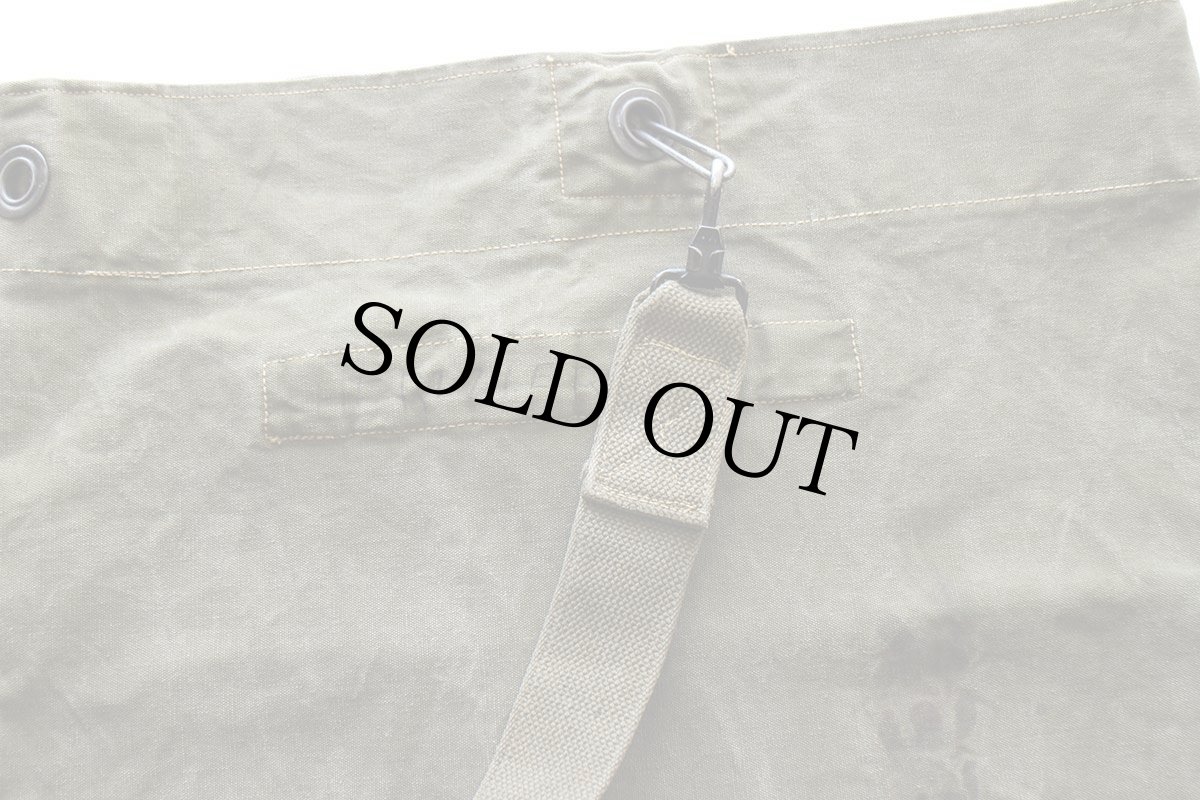 画像5: 40s 米軍 US ステンシル コットン キャンバス ダッフルバッグ オリーブドラブ (5)