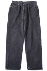 画像2: 00s メキシコ製 Levi'sリーバイス 550 ブラック デニムパンツ W36 L32 (2)