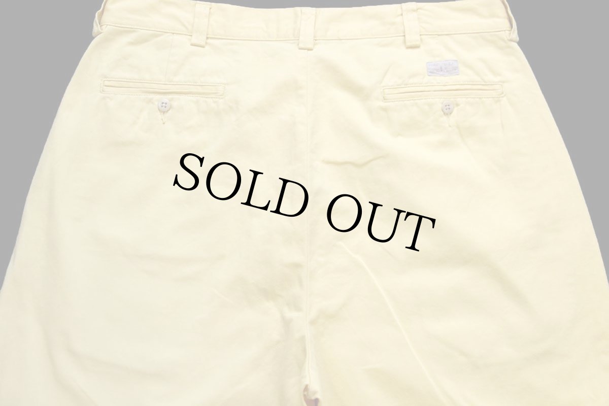 画像5: 90s ポロ ラルフローレン PHILIP PANT コットン チノパン 薄黄 W36 L30★327 (5)