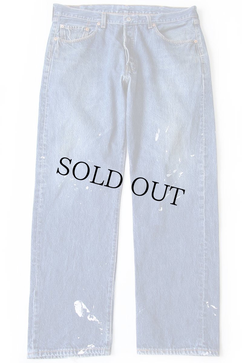 画像2: 00s メキシコ製 Levi'sリーバイス 501 ペンキ飛び デニムパンツ W38 L32★179 (2)