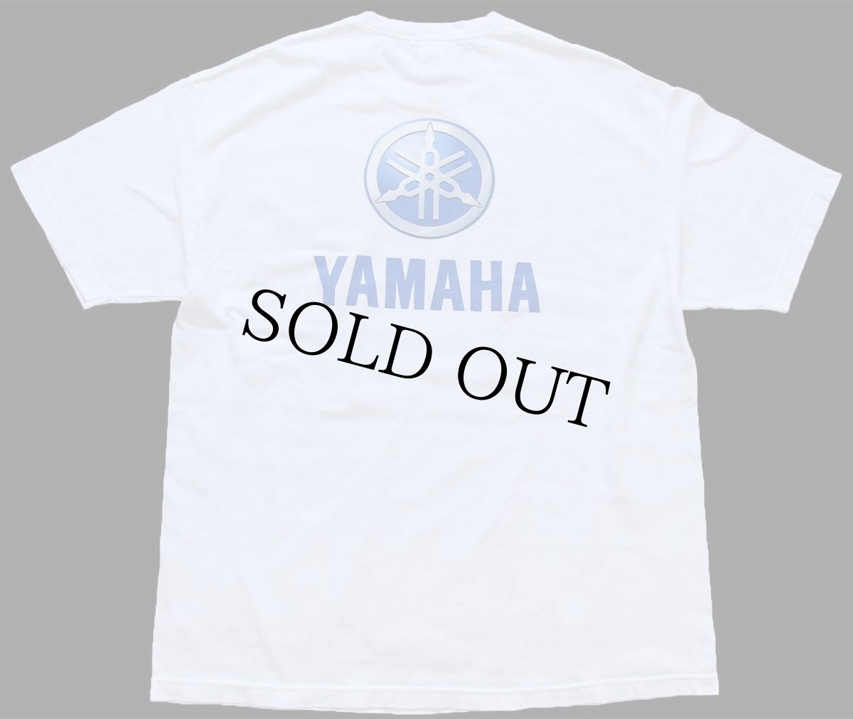画像3: 00s YAMAHA ヤマハ ロゴ 両面プリント コットンTシャツ 白 XL (3)