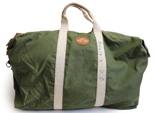 90s USA製 CAMP INN 2WAY ナイロン ダッフルバッグ 黒