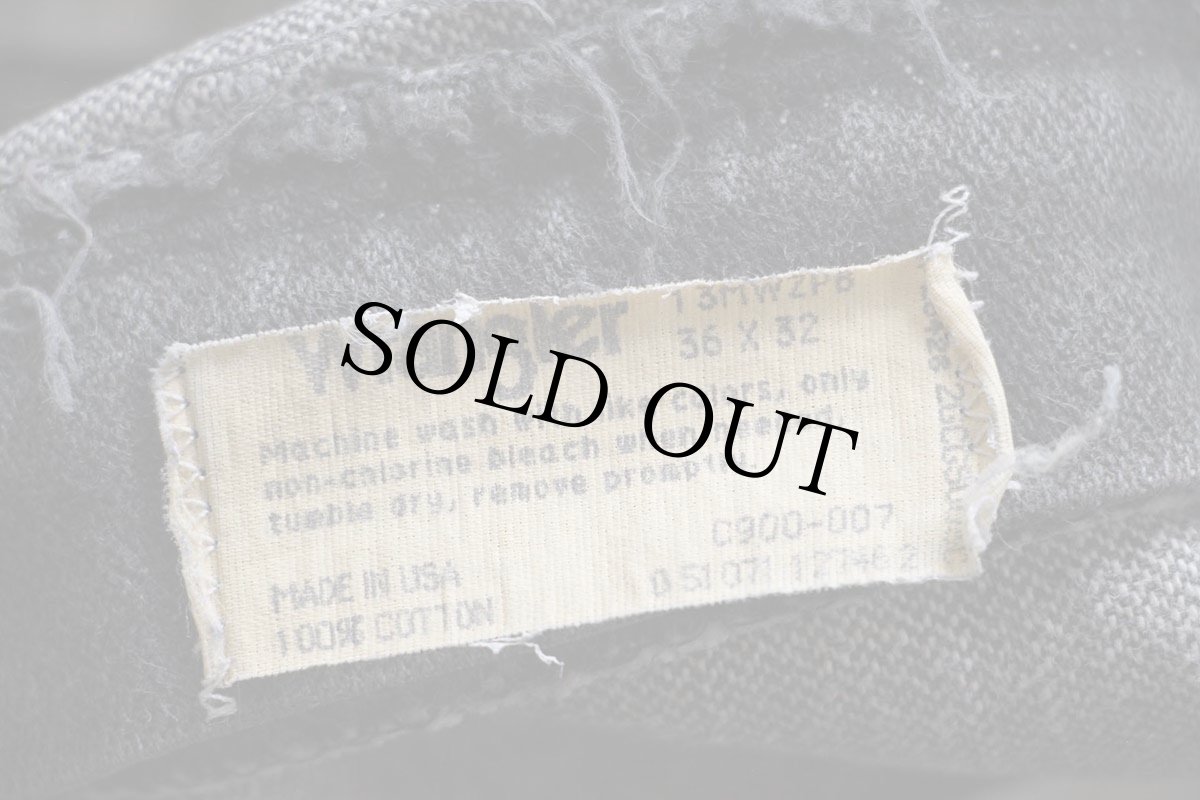 画像6: 80s USA製 Wranglerラングラー 13MWZPB 先染め ブラック デニムパンツ W36 L32 (6)