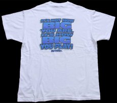画像1: 90s USA製 NO FEAR IT'S NOT HOW BIG YOU ARE, IT'S HOW BIG YOU PLAY! コットンTシャツ 白 XL (1)
