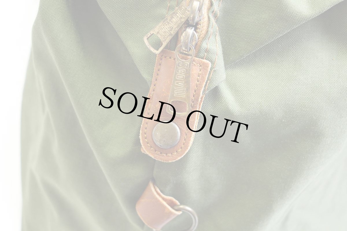 画像8: 70s UNKNOWN ナイロン ダッフルバッグ オリーブ×アイボリー 38 (8)