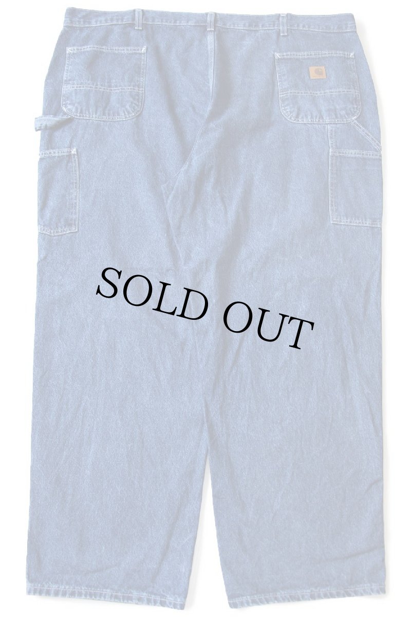 画像3: メキシコ製 carharttカーハート デニム ペインターパンツ W50 L30★超特大 (3)