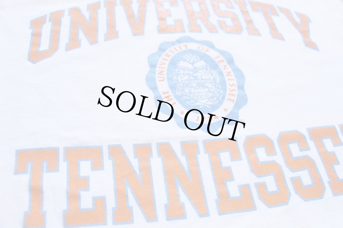 画像4: 90s Championチャンピオン UNIVERSITY TENNESSEE 三段 コットンTシャツ 白 M (4)