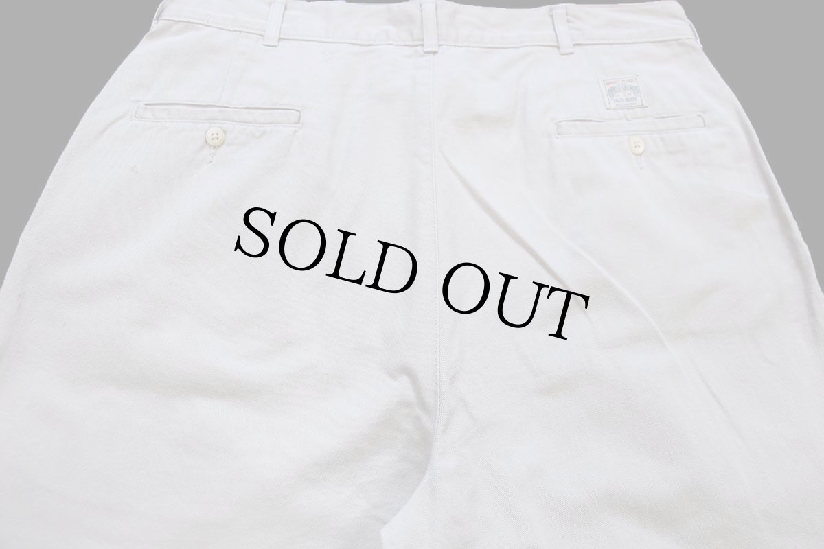 画像5: 90s メキシコ製 ポロ ラルフローレン ツータック コットン チノパン カーキ W36 L32★326 (5)