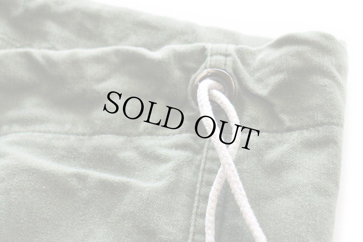 画像5: 70s 米軍 U.S.ARMY コットンサテン バラックバッグ オリーブグリーン★ランドリーバッグ (5)