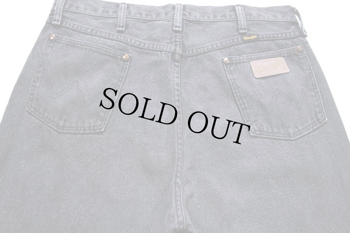 画像5: 80s USA製 Wranglerラングラー 13MWZPB 先染め ブラック デニムパンツ W36 L32 (5)