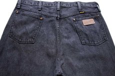 画像5: 80s USA製 Wranglerラングラー 13MWZPB 先染め ブラック デニムパンツ W36 L32 (5)